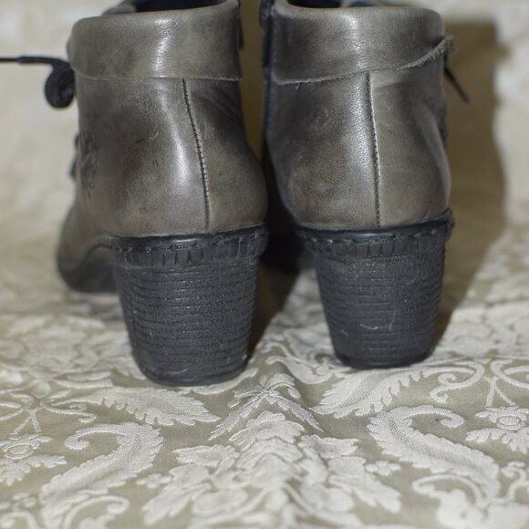 Rieker Leather Anti Stress Green Ankle Boots Sz 7.5 - Picture 9 of 9